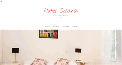 Desktop Screenshot of hotelsolara.com